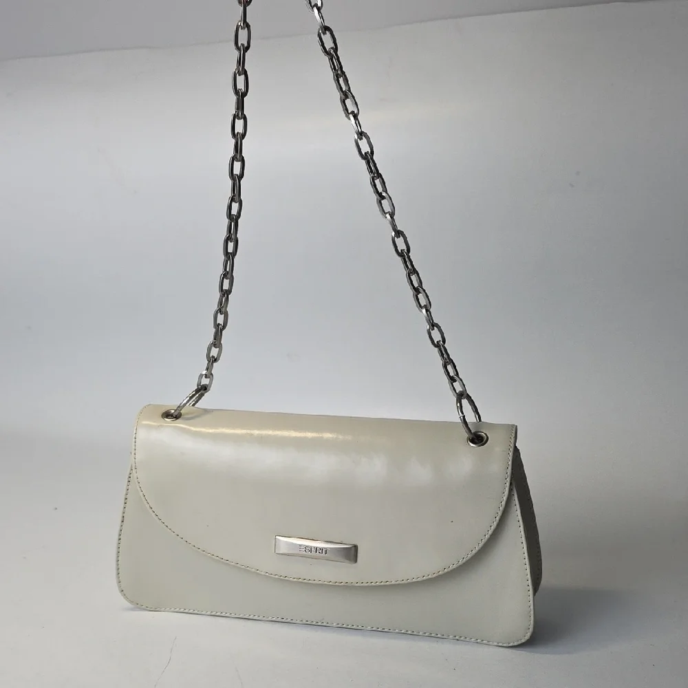 Esprit Off-White‎ Leather Shoulder Bag